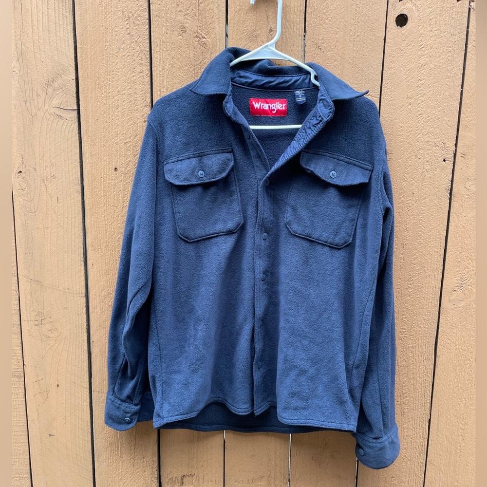 Wrangle- fleece long sleeve shirt- Mens size Small